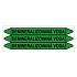 Značení potrubí, demineralizovaná voda,3 ks, 355 × 37 mm
